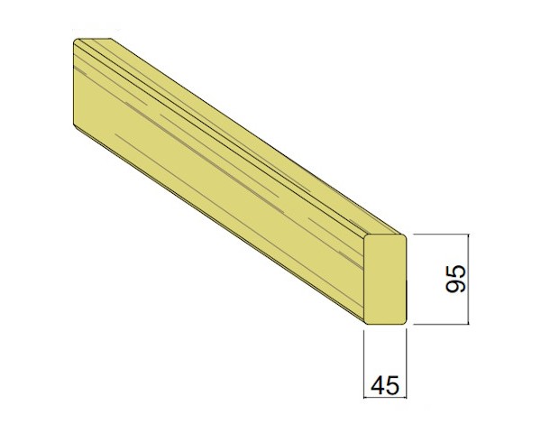 Bois d'Ossature Pin 45 x 95 mm