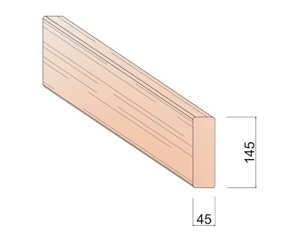 Bois d'Ossature Douglas 45 x 145 mm