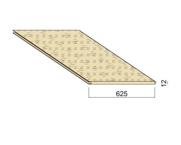 Dalle OSB3 - 2,5 m x 0,625 m - ép.12 mm