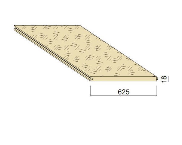 Dalle OSB3 - 2,5 m x 0,625 m - ép.18 mm