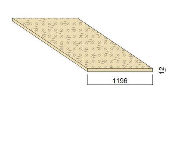 Panneau OSB - 2,8 m x 1,196 m - ép.12 mm