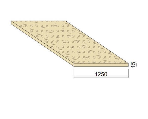 Panneau OSB - 2,5 m x 1,250 m - ép.15 mm