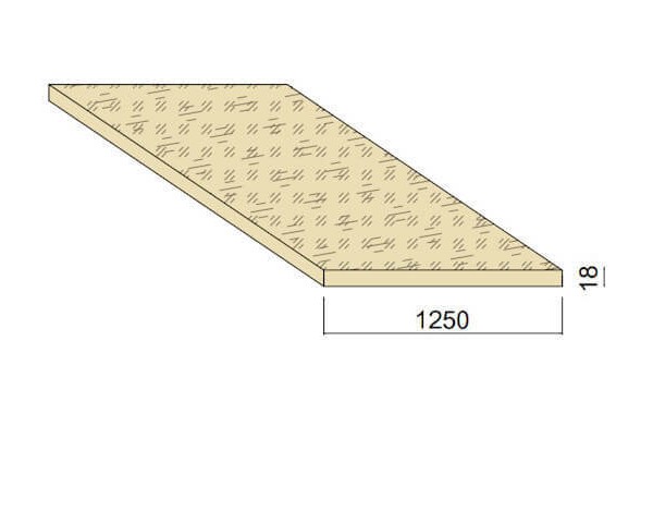 Panneau OSB - 2,5 m x 1,250 m - ép.18 mm