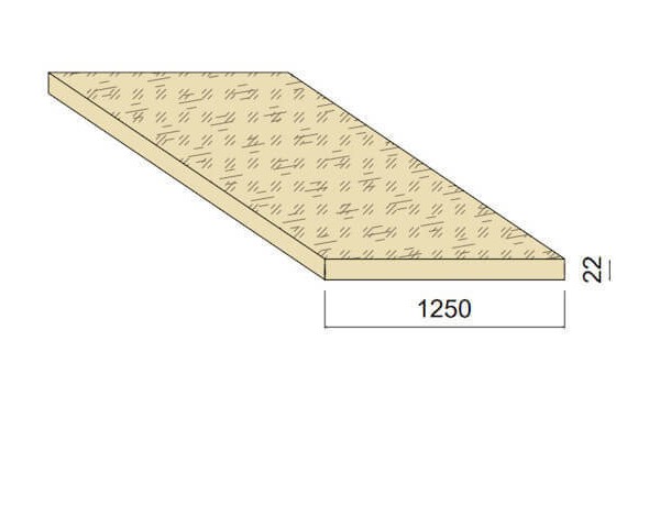 Panneau OSB - 2,5 m x 1,250 m - ép.22 mm