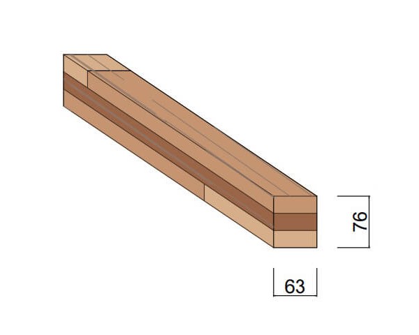 Carrelet Méranti 63 x 76 mm