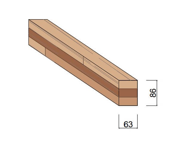 Carrelet Méranti 63 x 86 mm