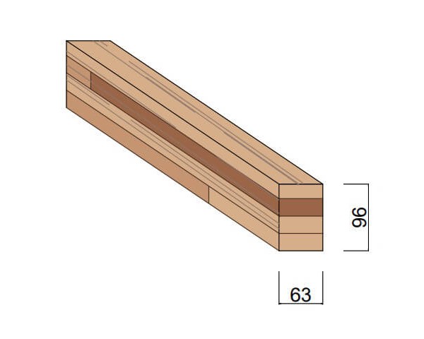 Carrelet Méranti 63 x 96 mm