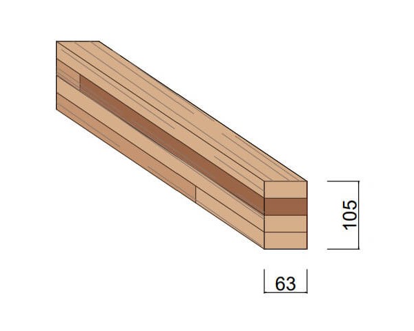 Carrelet Méranti 63 x 105 mm