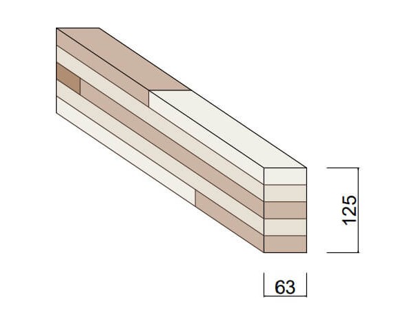 Carrelet Pin 63 x 125 mm