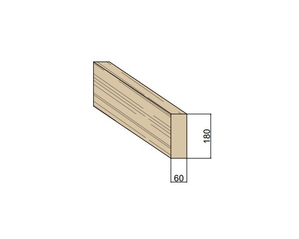 Panne en bois massif 60 x 180 mm