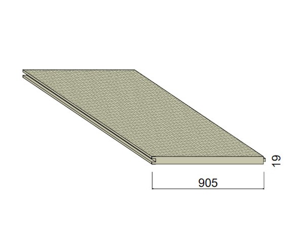 Dalle Aggloméré CTBH Hydrofuge - 2,06 m x 0,905 m - ép.19 mm
